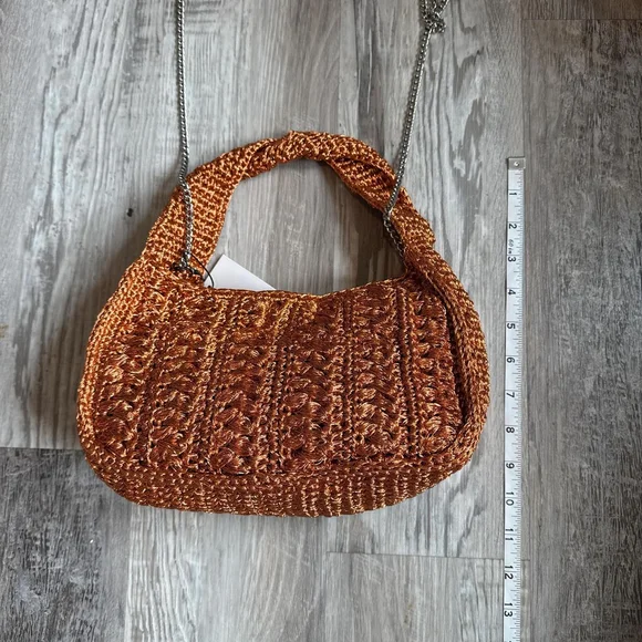 ZARA BRAIDED RHINESTONE WOVEN MINI BAG - BRAND NEW WITH TAG - Picture 4 of 8